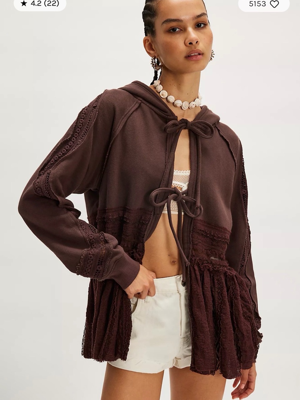 NWT Free People Candy Sweatshirt